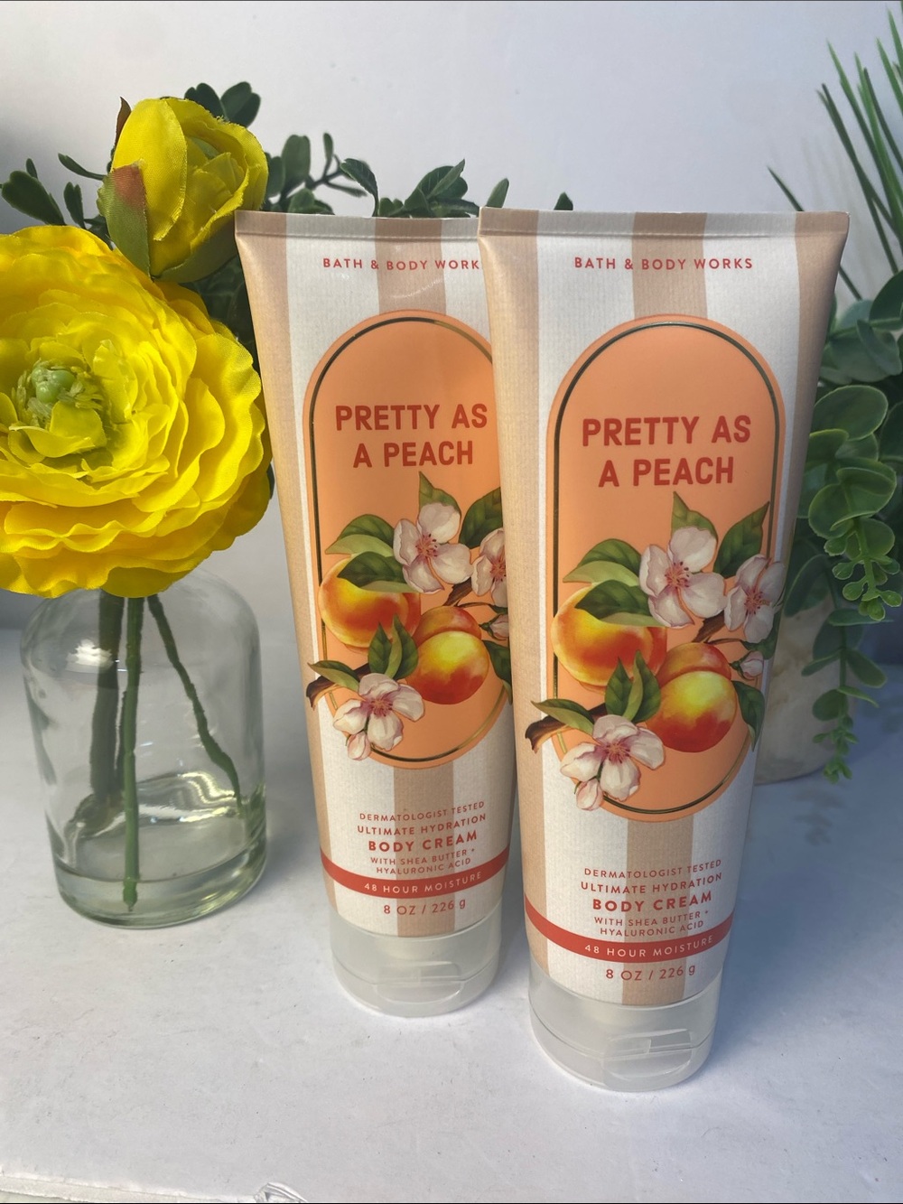 “Pretty As A Peach” BBW New 2-Pc Body Creams Set